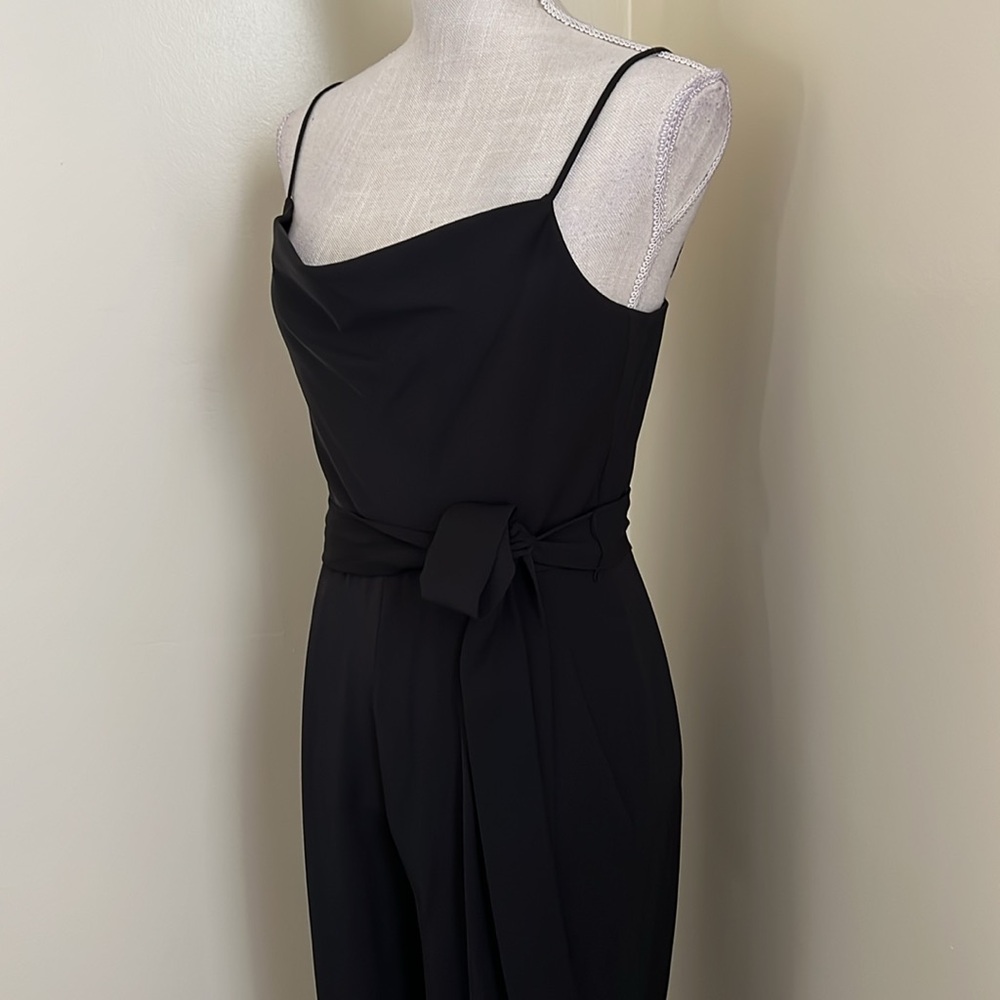 🆕 ANTONIO MELANI Black Jumpsuit with Sweetheart Neckline and Wide-Leg - Picture 7 of 17